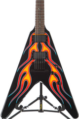 1997 ESP Custom Shop James Hetfield JH-1 "Hot Rod" Flying V Red Flames #124 -RARE-