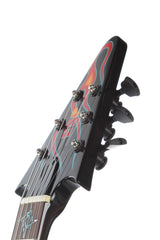 1997 ESP Custom Shop James Hetfield JH-1 "Hot Rod" Flying V Red Flames #124 -RARE-