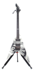 Left Handed 2010 ESP Standard Series Urban Camo Flying V