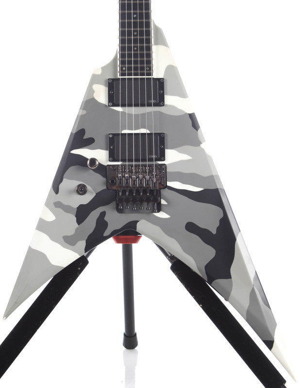 Left Handed 2010 ESP Standard Series Urban Camo Flying V