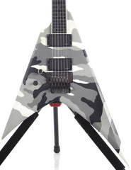 Left Handed 2010 ESP Standard Series Urban Camo Flying V