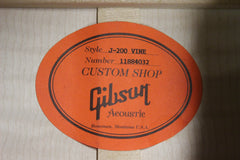 2014 Gibson Custom Shop J-200 Custom Vine Acoustic Guitar