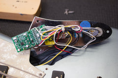 2005 Fender Custom Shop Custom Classic 5 String Jazz Bass Ice Blue Metallic