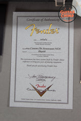 2015 Fender Custom Shop Deluxe Stratocaster Sunset Orange Transparent Quilt