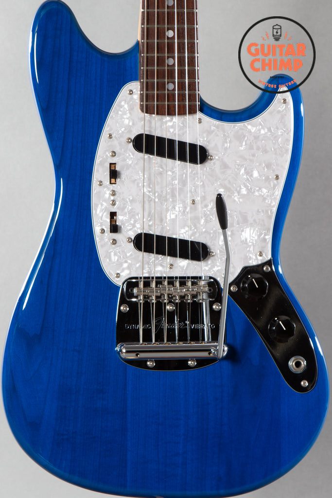 2017 Fender MIJ Japan Traditional 70s Mustang Trans Blue