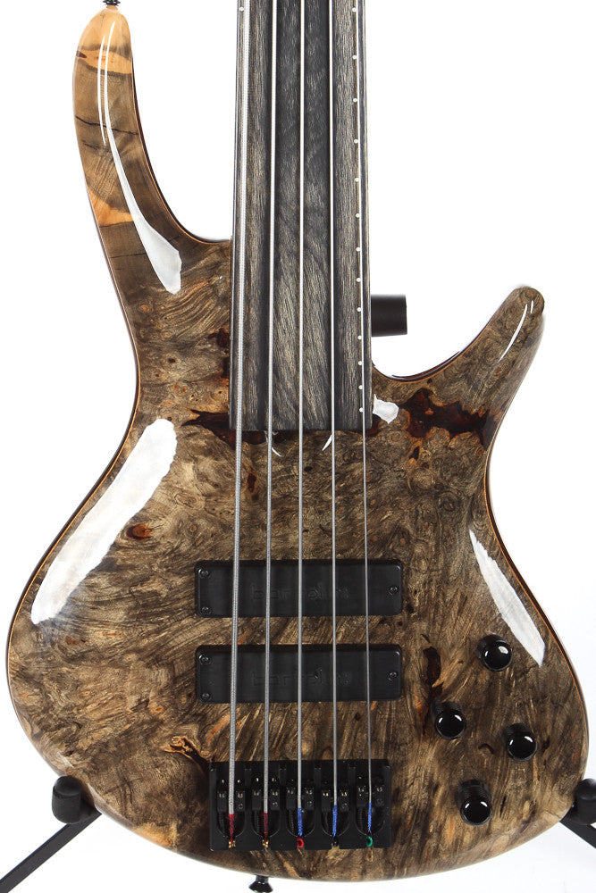 2014 Roscoe Century Custom 5 String Fretless Buckeye Burl