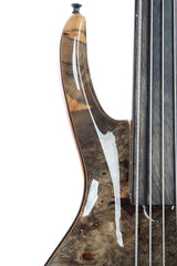 2014 Roscoe Century Custom 5 String Fretless Buckeye Burl