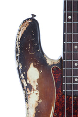 1969 Fender Precision P Bass -RARE ORIGINAL SUNBURST OVER WHITE-