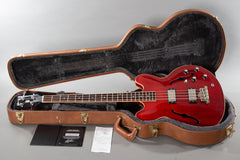 2013 Gibson Memphis ES-335 Bass Transparent Red