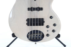 2002 Lakland USA 55-94 5 String Bass White Translucent Ash