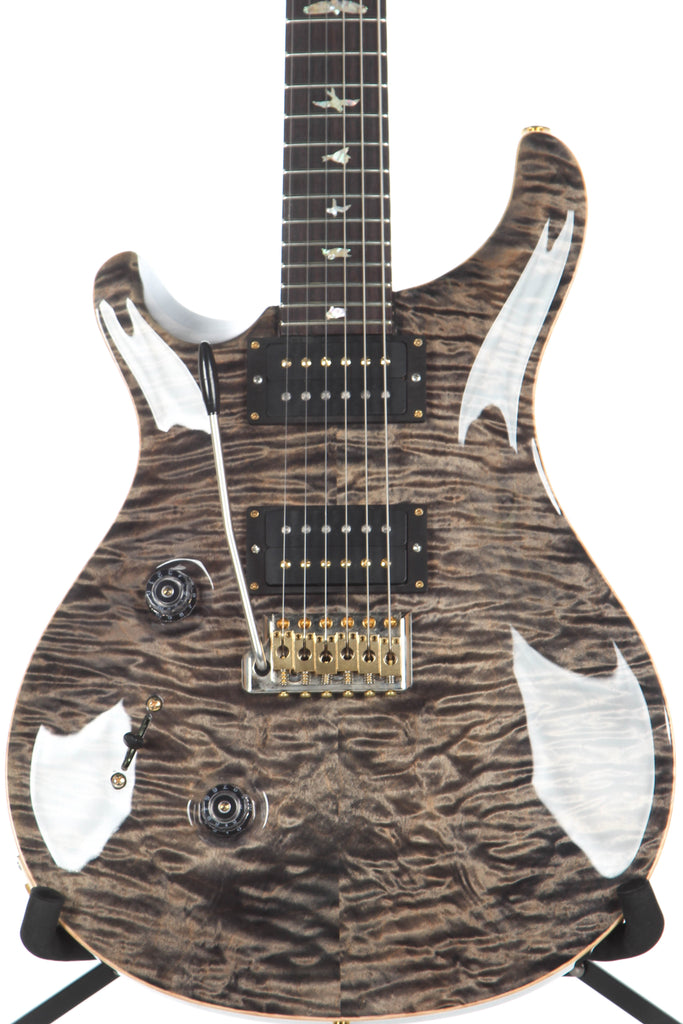2012 PRS Paul Reed Smith Custom 24 Faded Grey Black Quilt 10 Top Left Handed Lefty