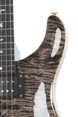 2012 PRS Paul Reed Smith Custom 24 Faded Grey Black Quilt 10 Top Left Handed Lefty