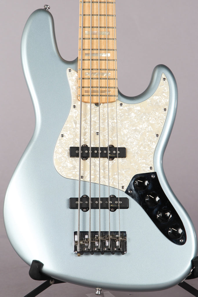 2005 Fender Custom Shop Custom Classic 5 String Jazz Bass Ice Blue Metallic