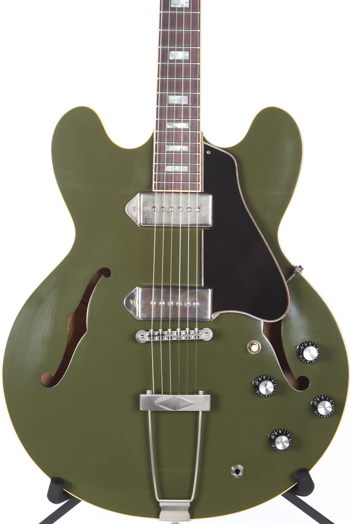 2018 Gibson Memphis Limited Edition ES-330 VOS Electric Guitar Olive Drab Green
