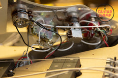 1996 Fender Roscoe Beck V 5 String Bass Guitar Shoreline Gold