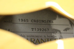 2013 Epiphone Elitist 1965 Casino Natural -MADE IN JAPAN-