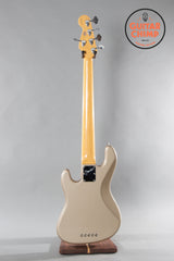 1996 Fender Roscoe Beck V 5 String Bass Guitar Shoreline Gold