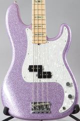 2017 Fender Limited Edition Adam Clayton Signature Precision P Bass Purple Sparkle
