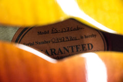 2003 Gibson Custom Shop ES-137 Custom Cherry Sunburst