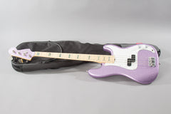 2017 Fender Limited Edition Adam Clayton Signature Precision P Bass Purple Sparkle