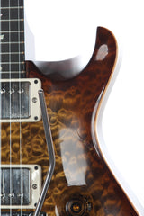 2014 PRS Paul Reed Smith Wood Library Custom 24 Floyd Rose Burnt Almond Artist Grade Quilt Top