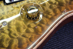 2014 PRS Paul Reed Smith Wood Library Custom 24 Floyd Rose Burnt Almond Artist Grade Quilt Top