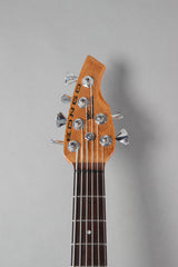 2012 Ernie Ball Music Man Bongo HH 6-String White Sparkle w/Roasted Birdseye Maple Neck