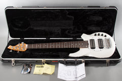 2012 Ernie Ball Music Man Bongo HH 6-String White Sparkle w/Roasted Birdseye Maple Neck