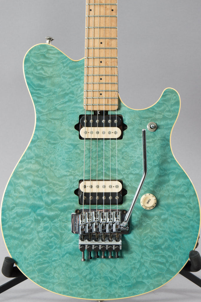 1997 Music Man Axis Translucent Blue Quilt