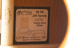 2015 Martin Custom 00-DB Jeff Tweedy Signature Acoustic Sunburst