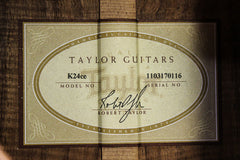 2011 Taylor K24ce KOA Grand Auditorium Acoustic Electric -ABALONE TRIM-