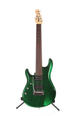 2013 Left Handed Ernie Ball Music Man JP7 John Petrucci 7 String Green Sparkle