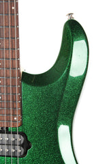 2013 Left Handed Ernie Ball Music Man JP7 John Petrucci 7 String Green Sparkle