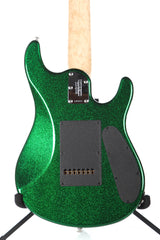 2013 Left Handed Ernie Ball Music Man JP7 John Petrucci 7 String Green Sparkle