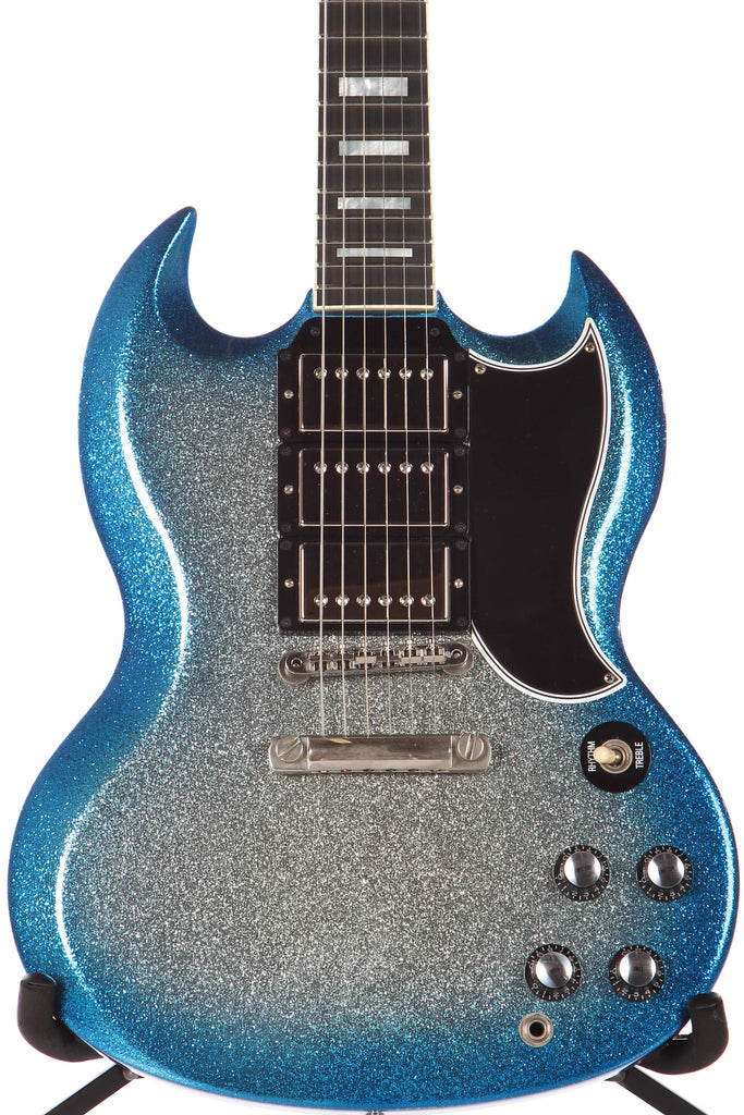 2008 Gibson Custom Shop SG Custom Blue Burst Sparkle -RARE-