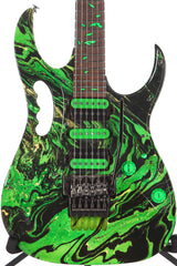 1991 Ibanez JEM 77GMC Green Multi Color Steve Vai Electric Guitar