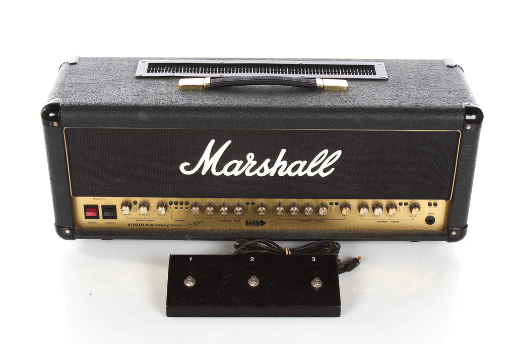 1996 Marshall 6100 LM 30th Anniversary 100W Tube Head with Foot-switch