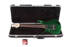 2013 Left Handed Ernie Ball Music Man JP7 John Petrucci 7 String Green Sparkle