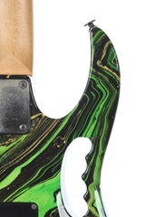 1991 Ibanez JEM 77GMC Green Multi Color Steve Vai Electric Guitar