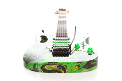 1991 Ibanez JEM 77GMC Green Multi Color Steve Vai Electric Guitar