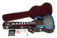 2008 Gibson Custom Shop SG Custom Blue Burst Sparkle -RARE-