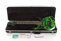 1991 Ibanez JEM 77GMC Green Multi Color Steve Vai Electric Guitar