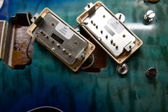 2020 Gibson Les Paul Standard Goryo Yuto Trans Blue Burst Quilt Top