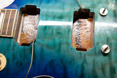 2020 Gibson Les Paul Standard Goryo Yuto Trans Blue Burst Quilt Top