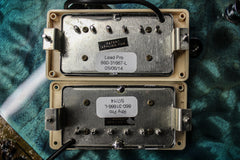 2014 Gibson 120th Anniversary Les Paul Standard Premium Plus Ocean Blue Perimeter Quilt Top