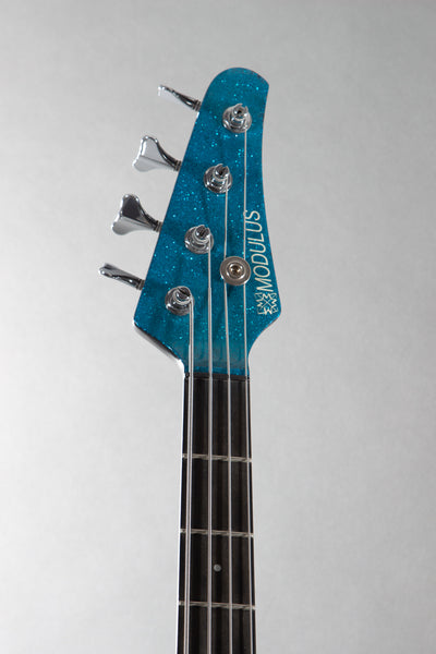 2002 Modulus FB4 Funk Unlimited Flea Bass Blue Sparkle | Guitar Chimp