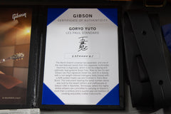2020 Gibson Les Paul Standard Goryo Yuto Trans Blue Burst Quilt Top