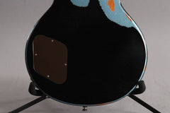 2015 Gibson Custom Shop Les Paul '57 M2M CS7 Ebony Over Pelham Blue Aged