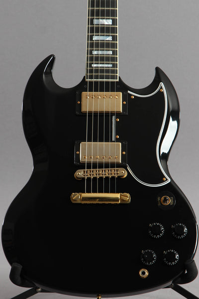 2017 Gibson Custom Shop Sg Custom Ebony Black