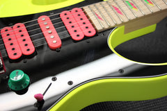 2017 Ibanez Jem 777 30th Anniversary Desert Sun Yellow Electric Guitar -SUPER CLEAN-